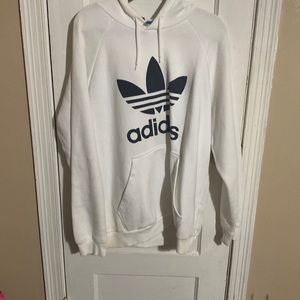 Classic black and white adidas hoodie
